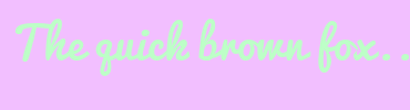 Image with Font Color BDFFC7 and Background Color F2BFFF